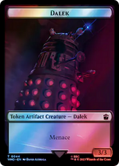 Dalek // Clue (0054) Double-Sided Token (Surge Foil) [Doctor Who Tokens] | Sanctuary Gaming