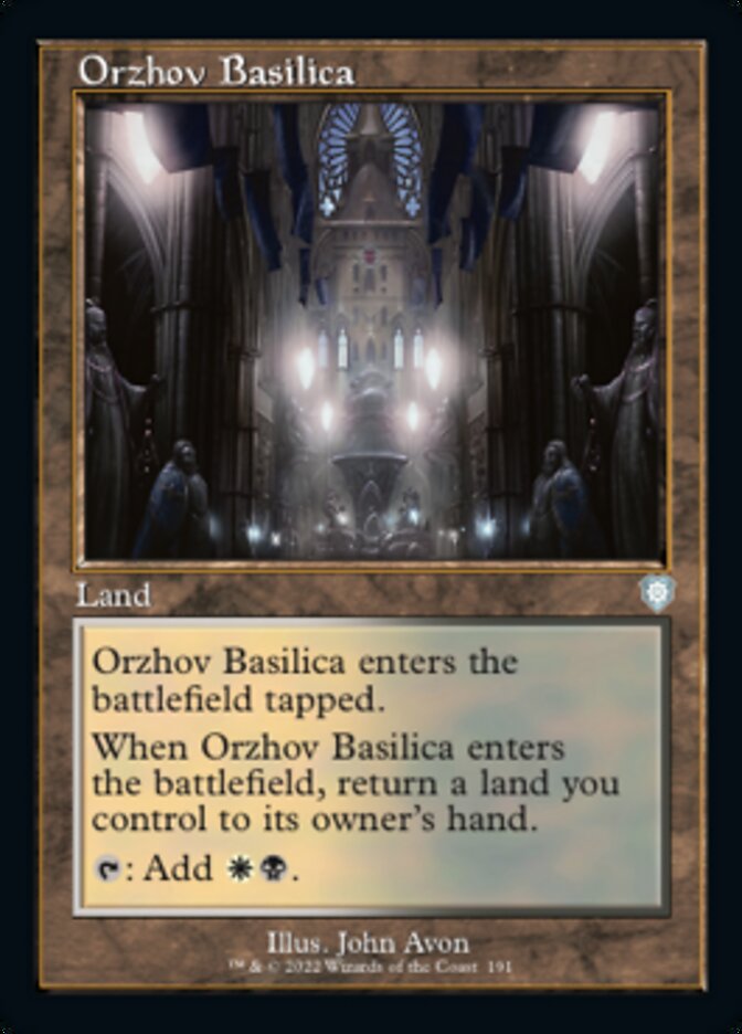 Orzhov Basilica (Retro) [The Brothers' War Commander] | Sanctuary Gaming