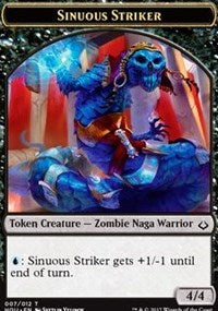 Sinuous Striker // Zombie Double-sided Token [Hour of Devastation Tokens] | Sanctuary Gaming