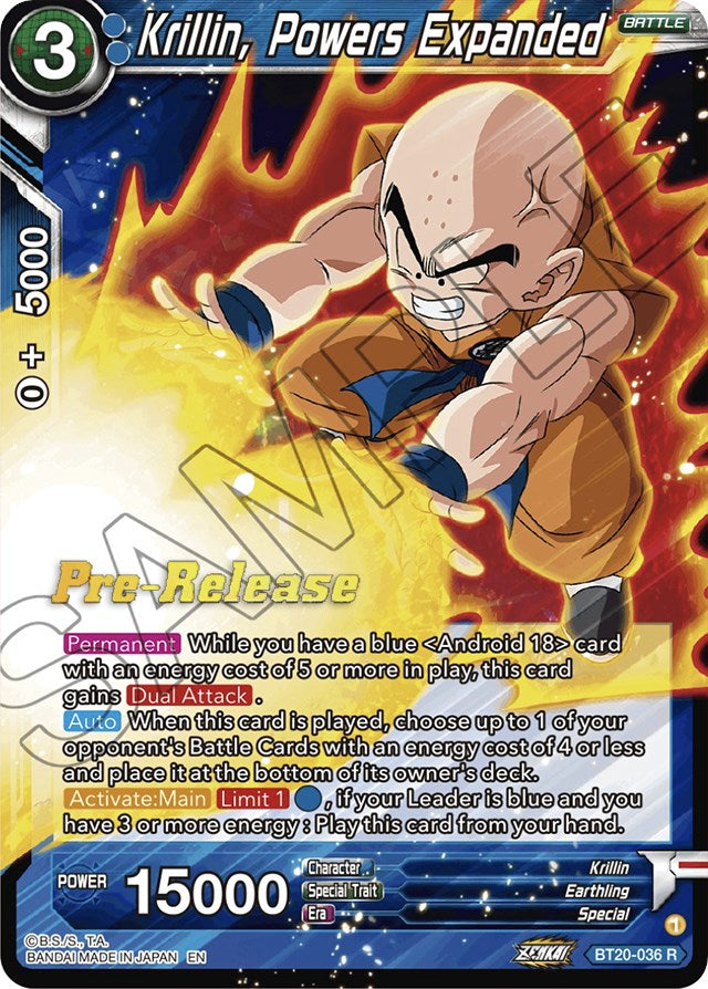 Krillin, Powers Expanded (BT20-036) [Power Absorbed Prerelease Promos] | Sanctuary Gaming