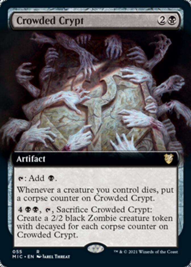 Crowded Crypt (Extended) [Innistrad: Midnight Hunt Commander] | Sanctuary Gaming