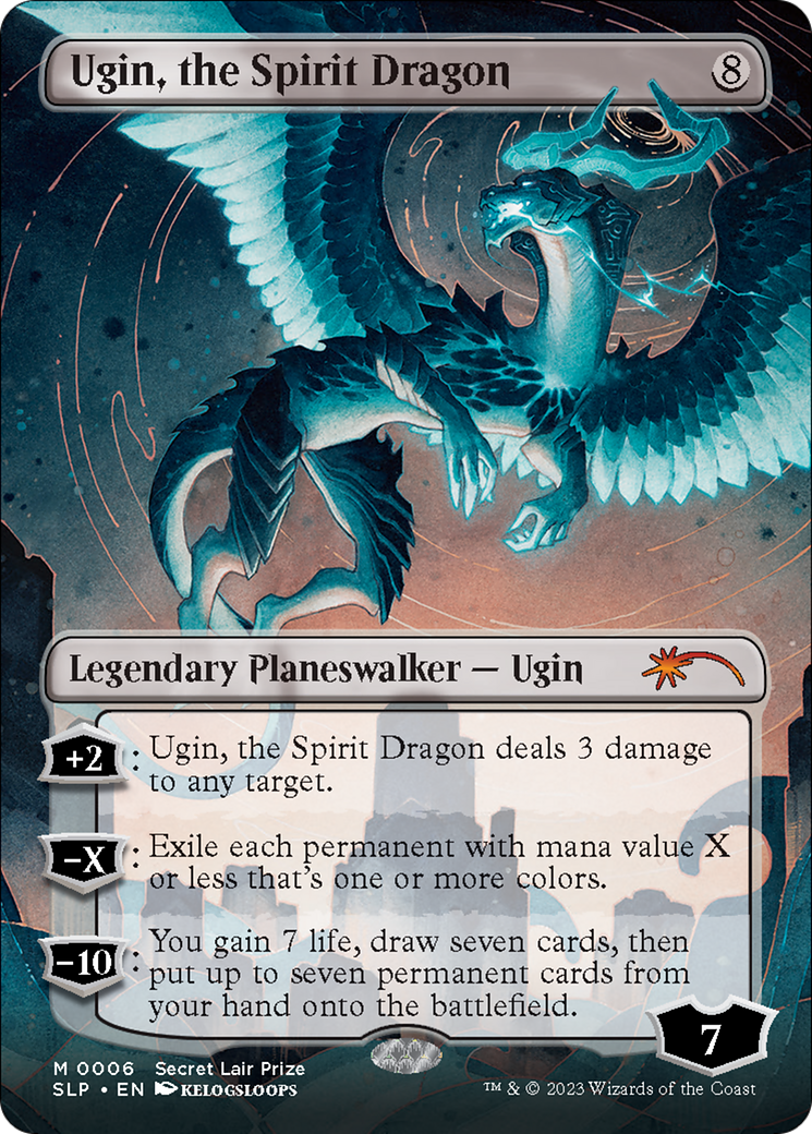 Ugin, the Spirit Dragon (Borderless) [Secret Lair Showdown] | Sanctuary Gaming
