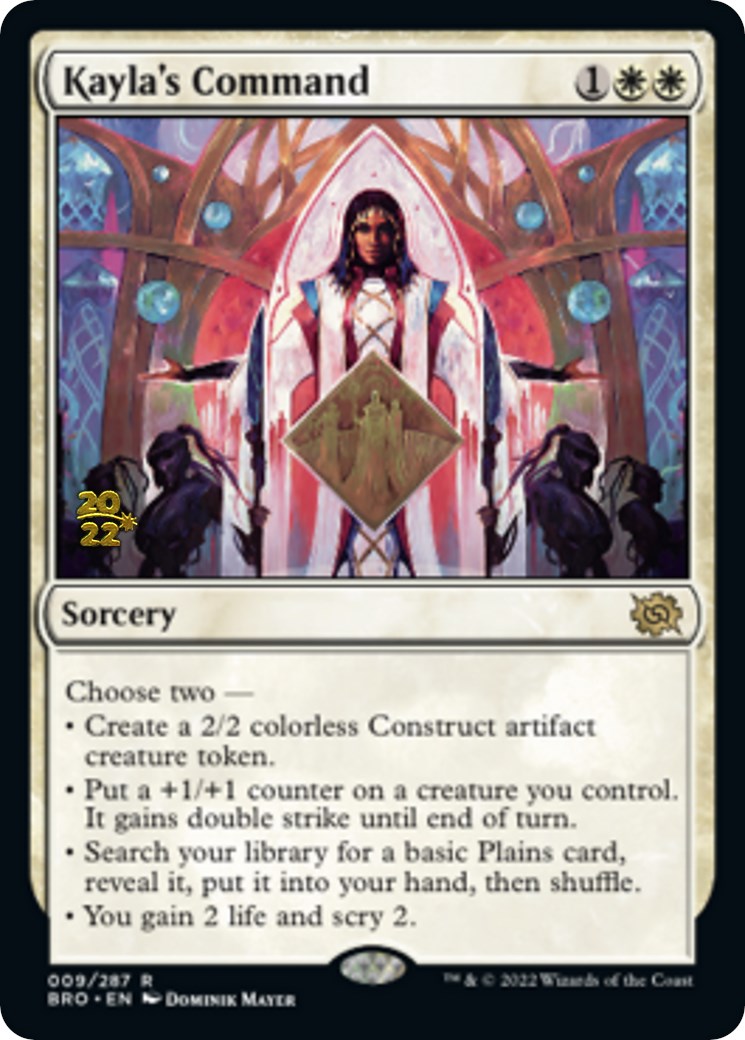 Kayla's Command [The Brothers' War: Prerelease Promos] | Sanctuary Gaming