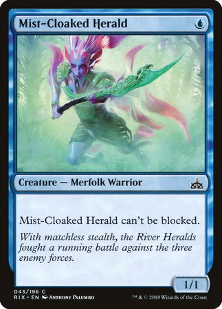 Mist-Cloaked Herald [Rivals of Ixalan] | Sanctuary Gaming