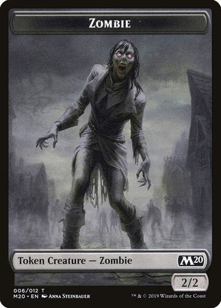 Zombie Token [Core Set 2020 Tokens] | Sanctuary Gaming