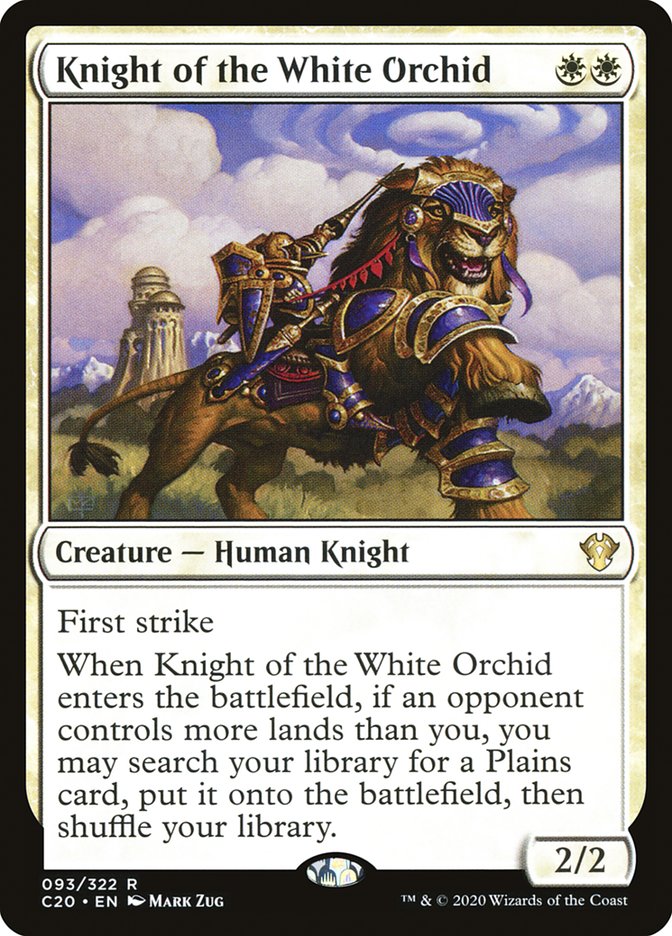 Knight of the White Orchid [Commander 2020] | Sanctuary Gaming
