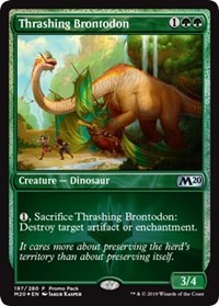 Thrashing Brontodon [Promo Pack: Core Set 2020] | Sanctuary Gaming