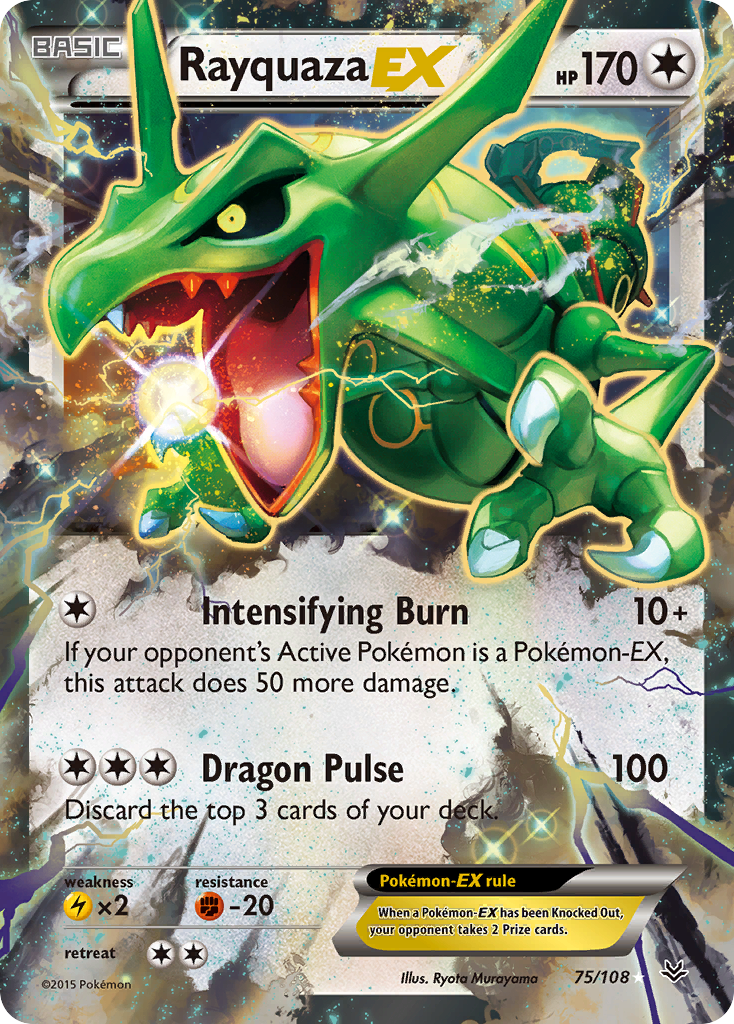 Rayquaza EX (75/108) [XY: Roaring Skies] | Sanctuary Gaming