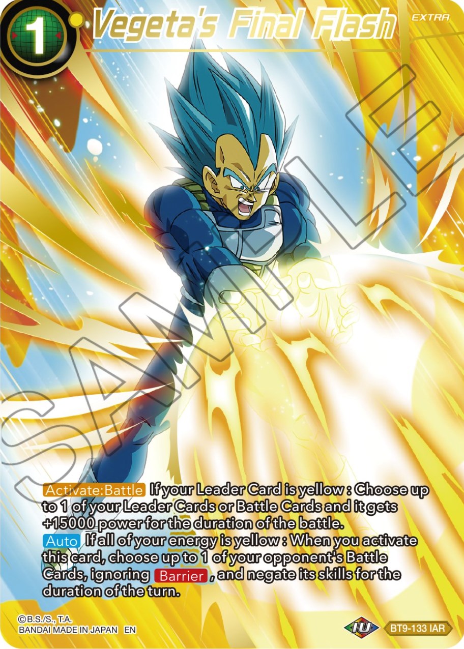 Vegeta's Final Flash (BT9-133) [Theme Selection: History of Vegeta] | Sanctuary Gaming