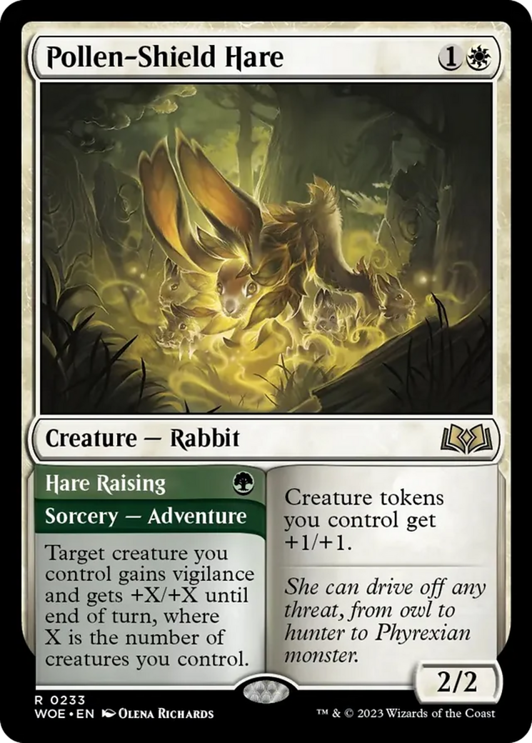 Pollen-Shield Hare // Hare Raising [Wilds of Eldraine] | Sanctuary Gaming