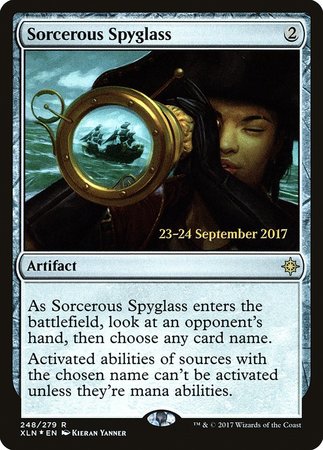 Sorcerous Spyglass [Ixalan Promos] | Sanctuary Gaming
