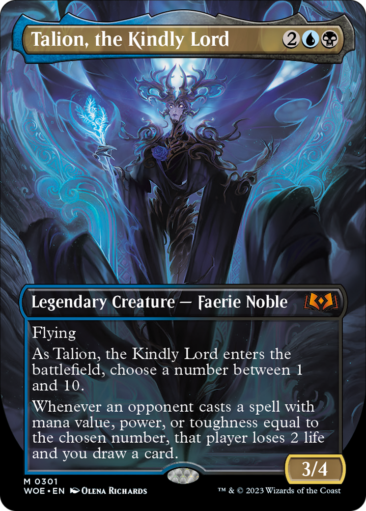 Talion, the Kindly Lord (Borderless Alternate Art) [Wilds of Eldraine] | Sanctuary Gaming