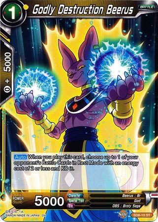 Godly Destruction Beerus (Starter Deck - Rising Broly) [SD8-10] | Sanctuary Gaming