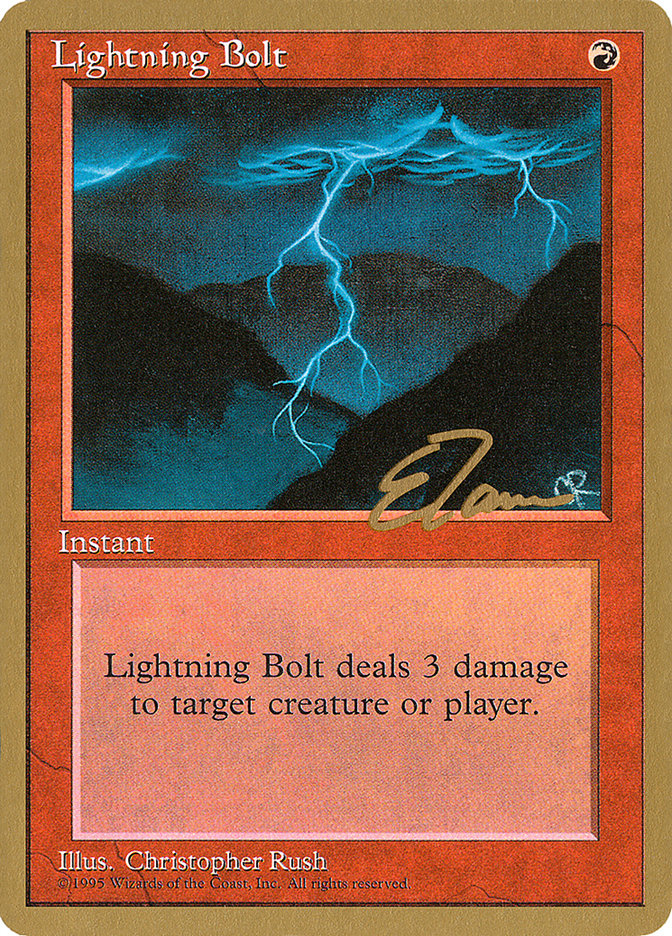 Lightning Bolt (Eric Tam) [Pro Tour Collector Set] | Sanctuary Gaming