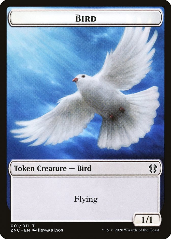 Bird // Kor Ally Double-sided Token [Zendikar Rising Commander Tokens] | Sanctuary Gaming