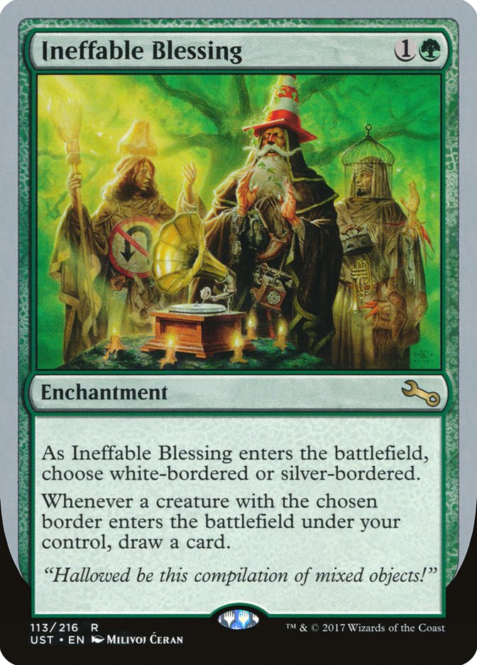 Ineffable Blessing ("choose white-bordered or silver-bordered") [Unstable] | Sanctuary Gaming
