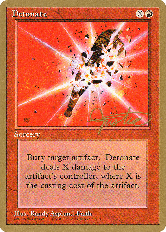 Detonate (Mark Justice) [Pro Tour Collector Set] | Sanctuary Gaming