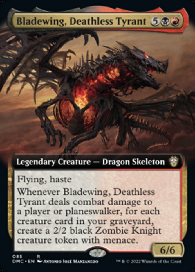 Bladewing, Deathless Tyrant (Extended Art) [Dominaria United Commander] | Sanctuary Gaming