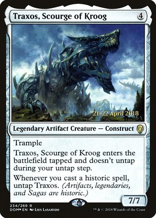Traxos, Scourge of Kroog [Dominaria Promos] | Sanctuary Gaming