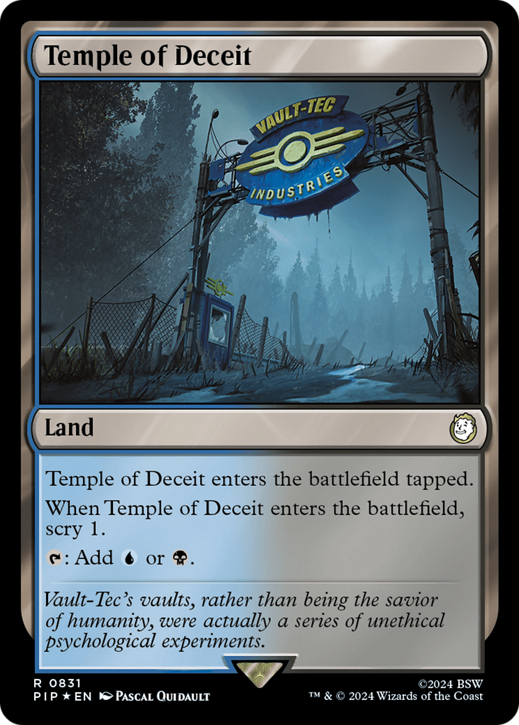 Temple of Deceit (Surge Foil) [Fallout] | Sanctuary Gaming