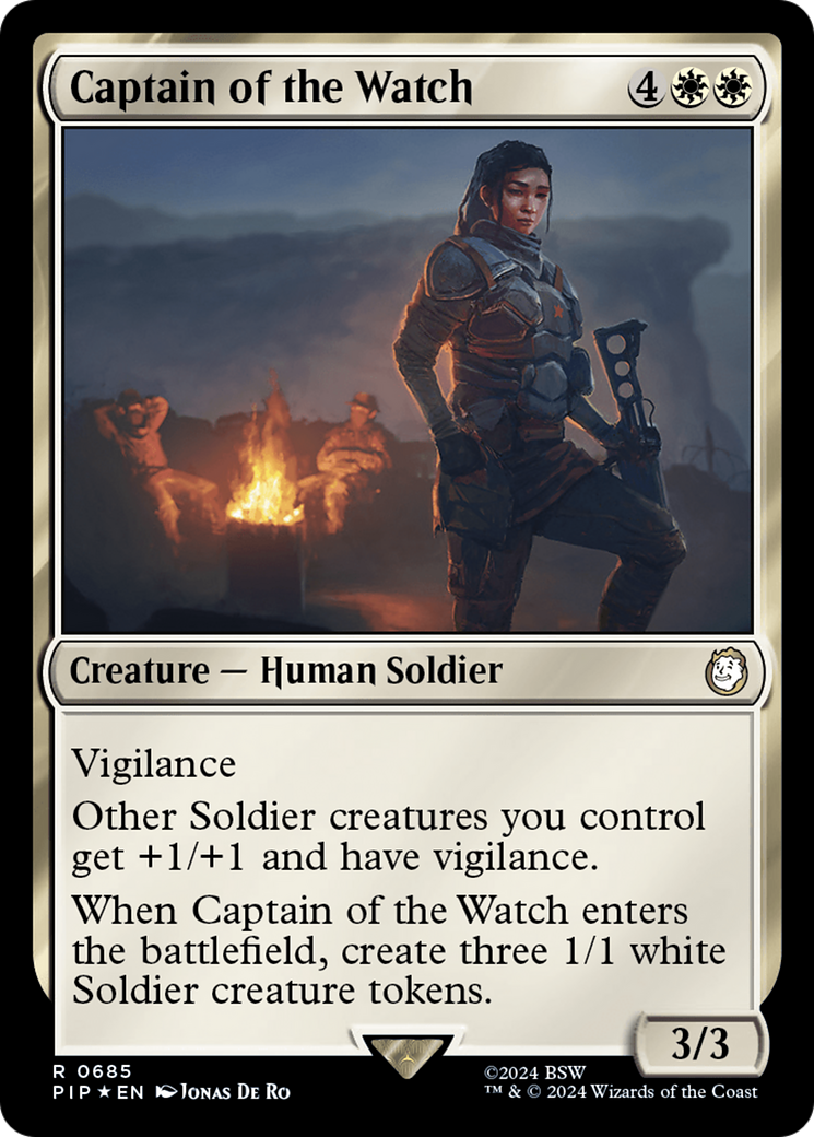 Captain of the Watch (Surge Foil) [Fallout] | Sanctuary Gaming