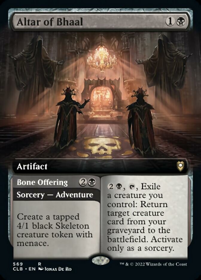 Altar of Bhaal // Bone Offering (Extended Art) [Commander Legends: Battle for Baldur's Gate] | Sanctuary Gaming