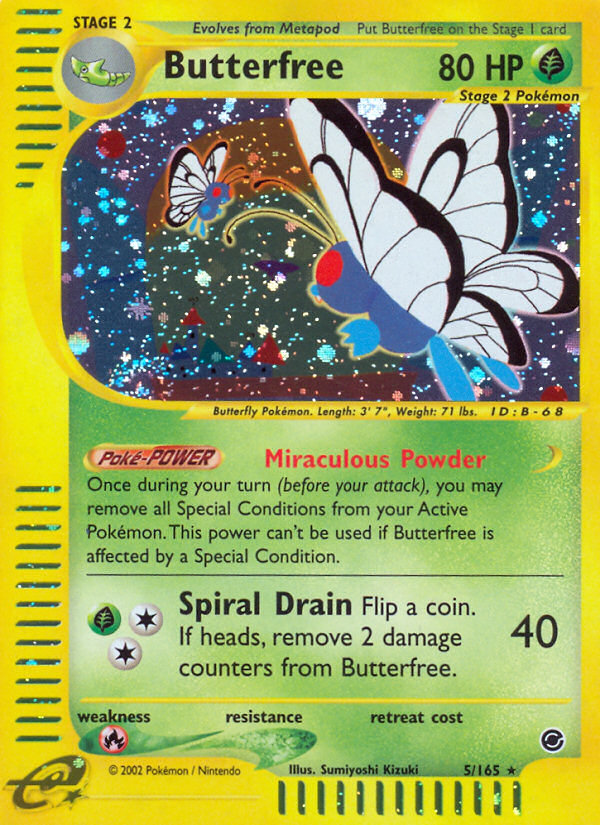 Butterfree (5/165) [Expedition: Base Set] | Sanctuary Gaming