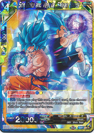 Son Goku and Vegeta, Saiyan Bonds (DB1-089) [Dragon Brawl] | Sanctuary Gaming