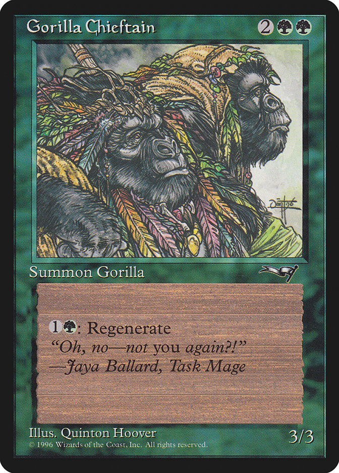 Gorilla Chieftain (Two Gorilla Art) [Alliances] | Sanctuary Gaming
