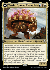 Tetzin, Gnome Champion // The Golden-Gear Colossus [The Lost Caverns of Ixalan Commander] | Sanctuary Gaming