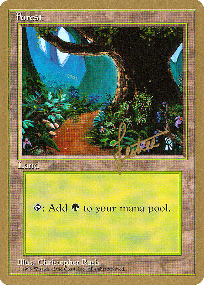 Forest (bl376) (Bertrand Lestree) [Pro Tour Collector Set] | Sanctuary Gaming