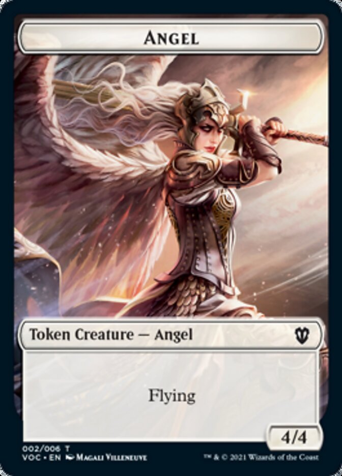 Angel // Clue Double-sided Token [Innistrad: Crimson Vow Commander Tokens] | Sanctuary Gaming