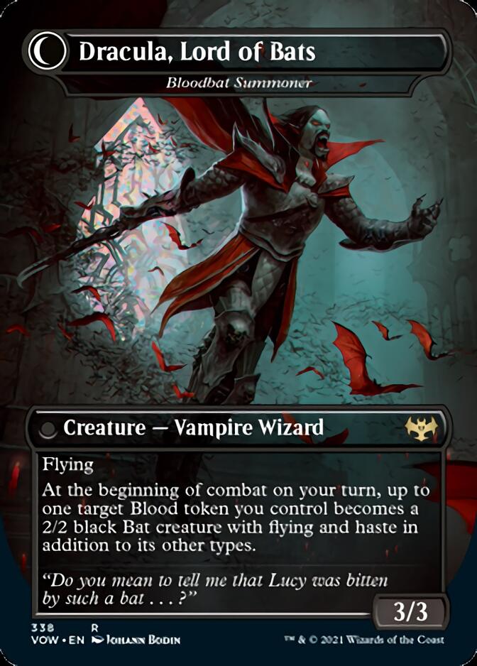 Voldaren Bloodcaster // Bloodbat Summoner - Dracula, Lord of Blood // Dracula, Lord of Bats [Innistrad: Crimson Vow] | Sanctuary Gaming