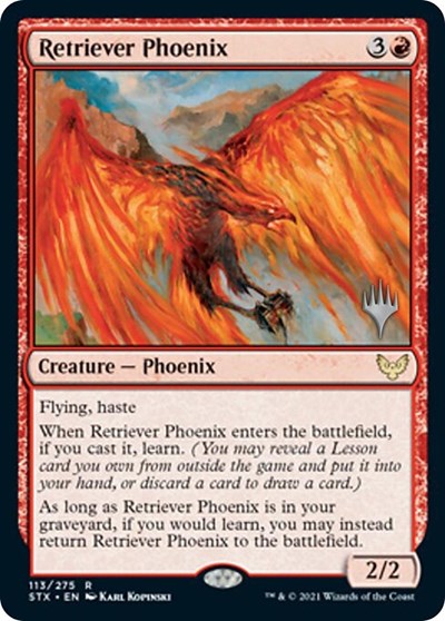 Retriever Phoenix (Promo Pack) [Strixhaven: School of Mages Promos] | Sanctuary Gaming