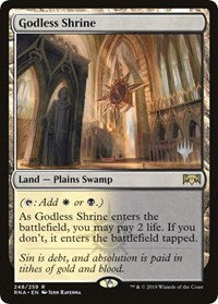 Godless Shrine [Promo Pack: Throne of Eldraine] | Sanctuary Gaming