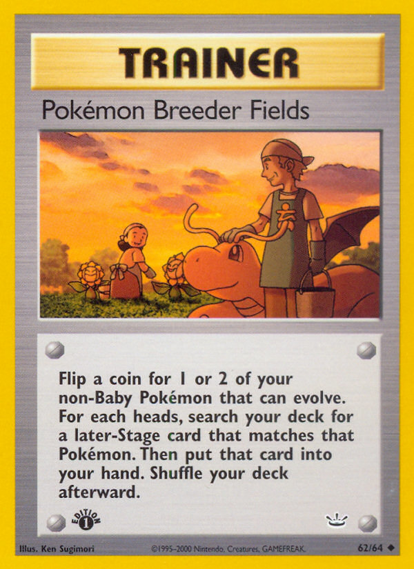 Pokemon Breeder Fields (62/64) [Neo Revelation 1st Edition] | Sanctuary Gaming