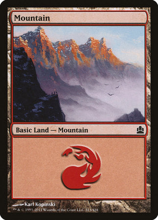 Mountain (313) [Commander 2011] | Sanctuary Gaming