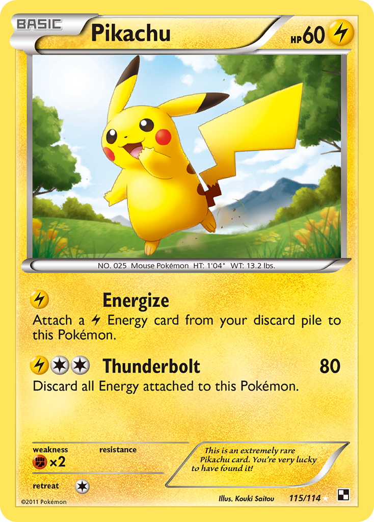 Pikachu (115/114) [Black & White: Base Set] | Sanctuary Gaming