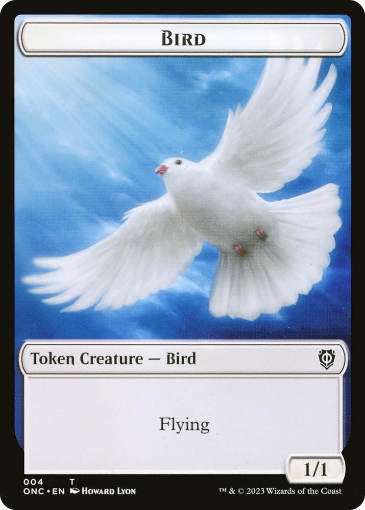 Bird // Cat Double-Sided Token [Phyrexia: All Will Be One Commander Tokens] | Sanctuary Gaming