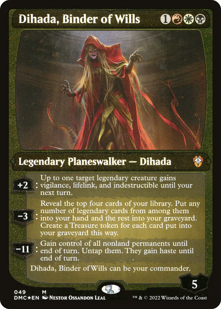 Dihada, Binder of Wills (Showcase Display Commander) [Dominaria United Commander] | Sanctuary Gaming