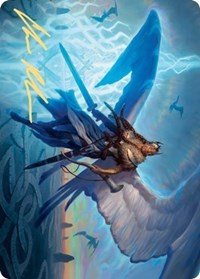 Righteous Valkyrie Art Card (Gold-Stamped Signature) [Kaldheim: Art Series] | Sanctuary Gaming