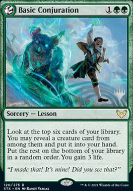 Basic Conjuration (Promo Pack) [Strixhaven: School of Mages Promos] | Sanctuary Gaming