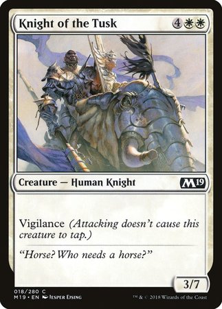 Knight of the Tusk [Core Set 2019] | Sanctuary Gaming