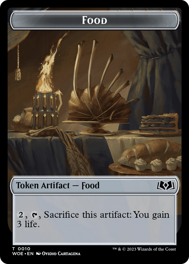 Faerie // Food (0010) Double-Sided Token [Wilds of Eldraine Tokens] | Sanctuary Gaming