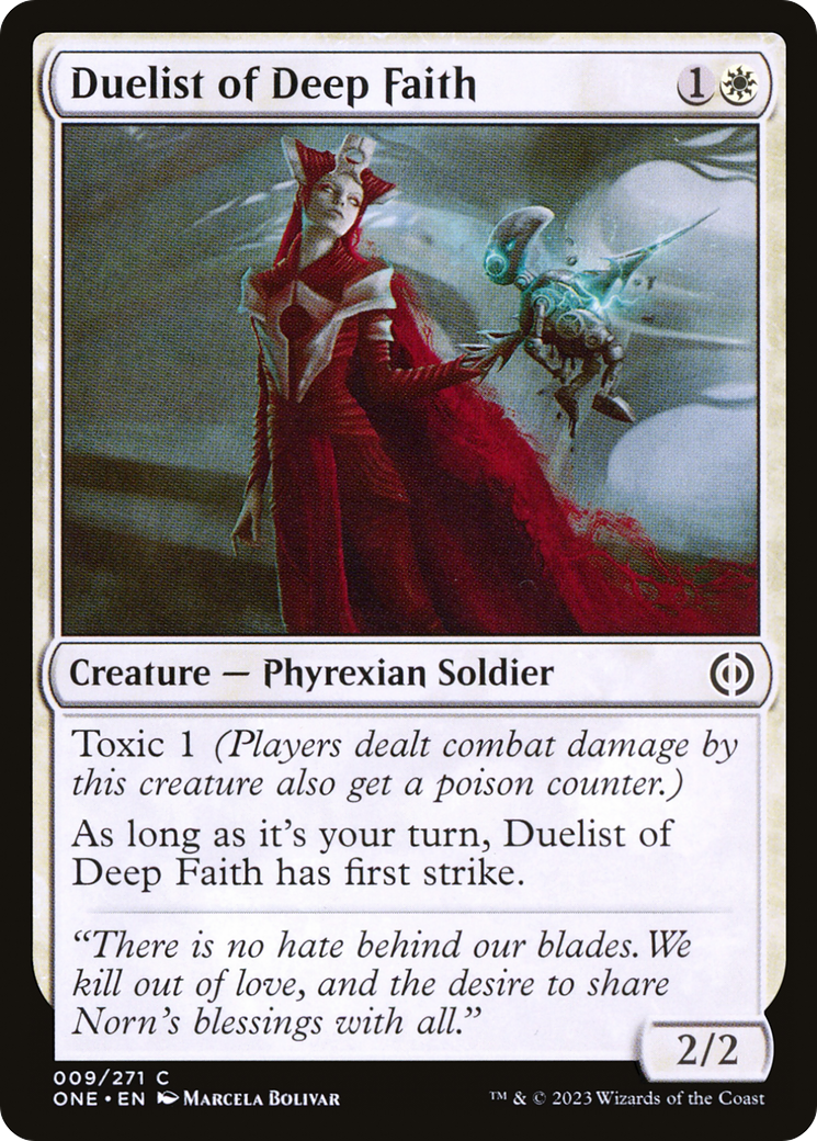Duelist of Deep Faith [Phyrexia: All Will Be One] | Sanctuary Gaming