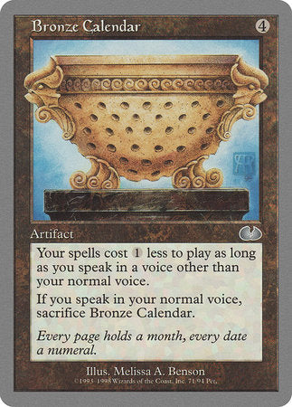 Bronze Calendar [Unglued] | Sanctuary Gaming