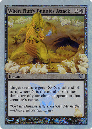 When Fluffy Bunnies Attack (Alternate Foil) [Unhinged] | Sanctuary Gaming