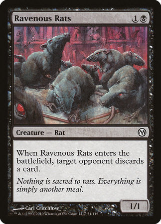 Ravenous Rats [Duels of the Planeswalkers] | Sanctuary Gaming