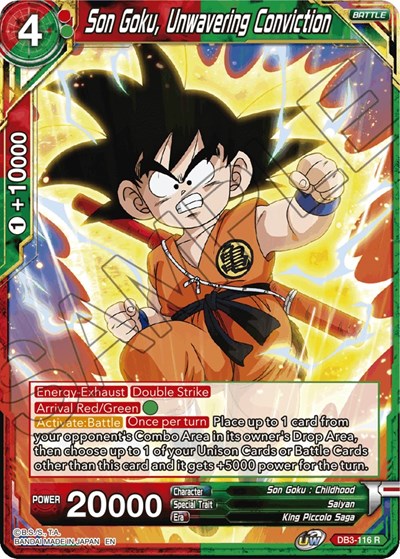 Son Goku, Unwavering Conviction [DB3-116] | Sanctuary Gaming