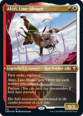Akiri, Line-Slinger (Foil Etched) [Commander Legends] | Sanctuary Gaming